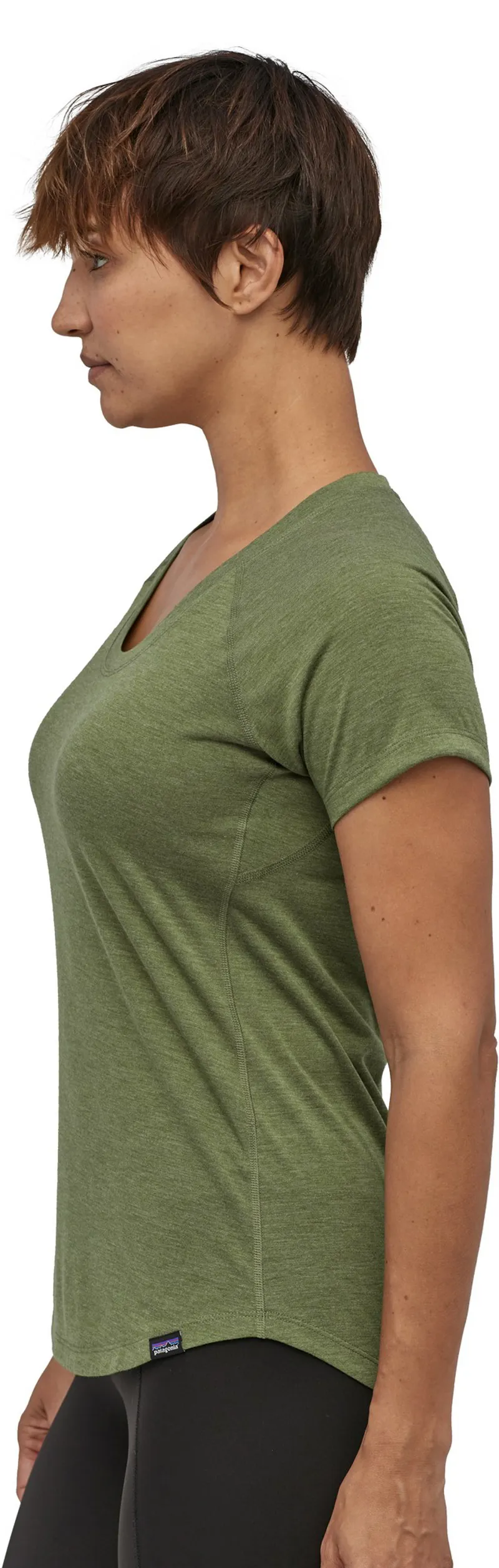 Patagonia Womens Capilene Cool Trail Shirt - Camp Green-2