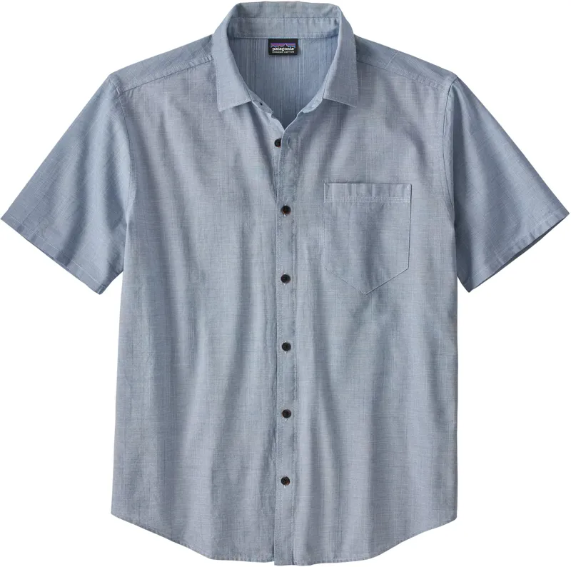 Patagonia Mens Organic Cotton Slub Poplin Shirt - Superior Blue