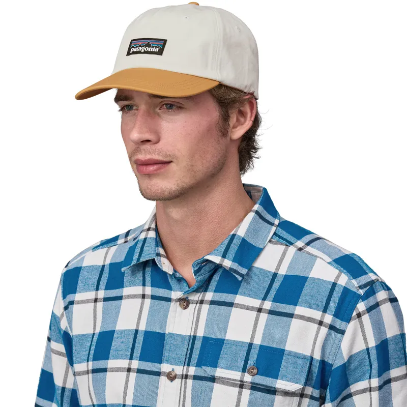 Patagonia P-6 Label Trad Cap - Birch White-1