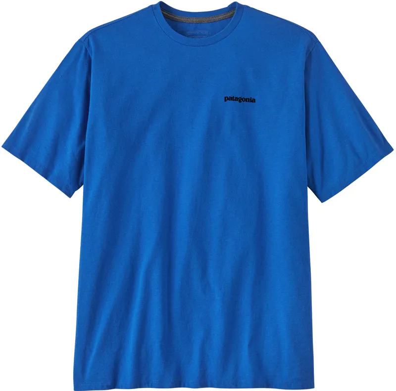 Patagonia Mens Short Sleeved P-6 Logo Responsibili-Tee - P-6 Outline-Vessel Blue-1