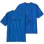 Patagonia Mens Short Sleeved P-6 Logo Responsibili-Tee - P-6 Outline-Vessel Blue