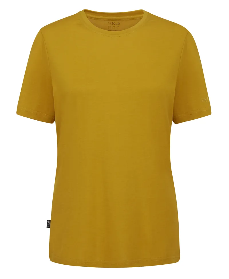 Rab Womens Crimp Logo Tee - Sahara