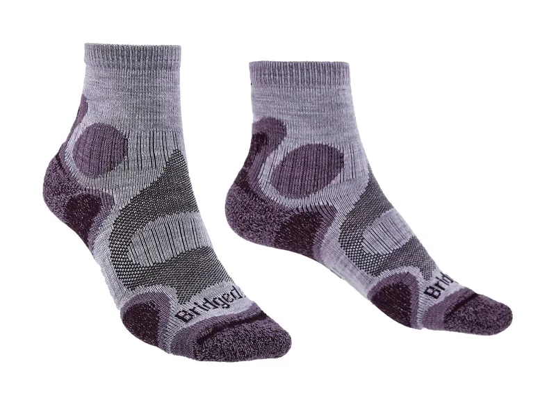 Bridgedale Womens Trail Sport Lightweight T2 3/4 Crew Socks - Heather