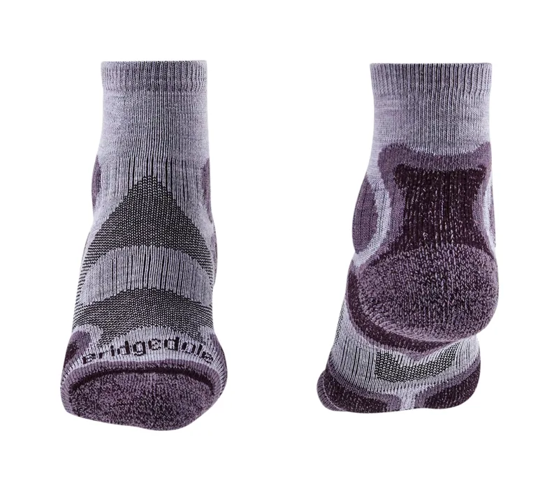 Bridgedale Womens Trail Sport Lightweight T2 3/4 Crew Socks - Heather-1